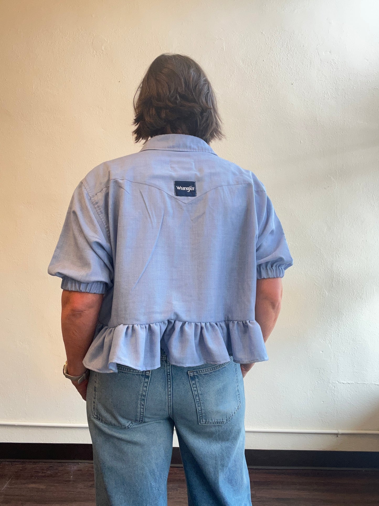 Ruffled Wrangler top - L/XL