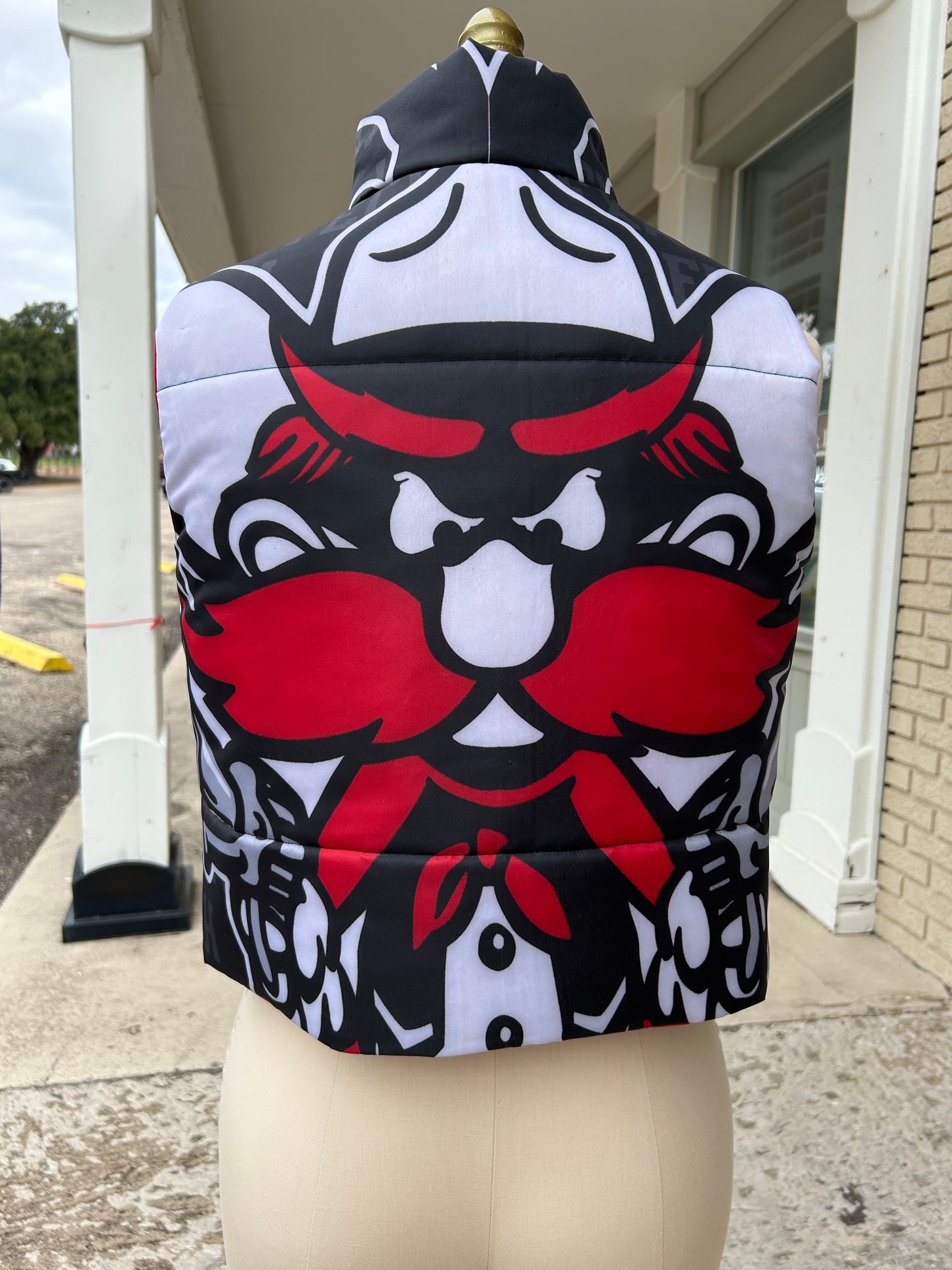 CUSTOM Flag on the Play Puffy Vest