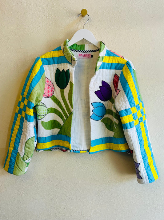 Granny's Tulips Quilt Jacket
