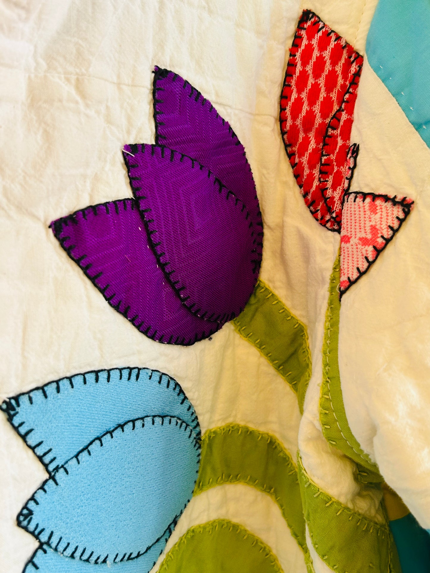 Granny's Tulips Quilt Jacket