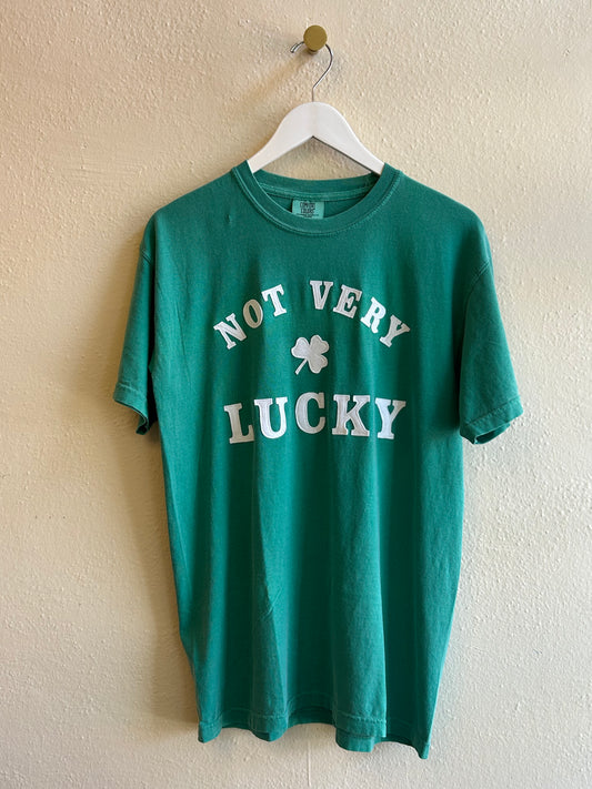 Not Very Lucky tee
