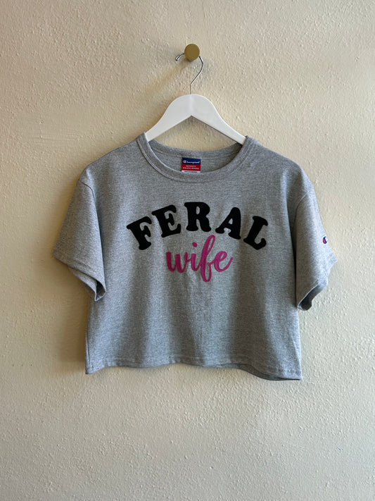 Feral Wife Cropped Tee